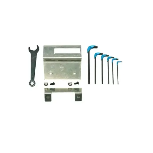 Držák nářadí se sadou klíčů pro přebíjecí lis Dillon XL750 a RL550.